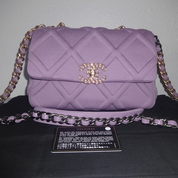 chanel 19 purple
